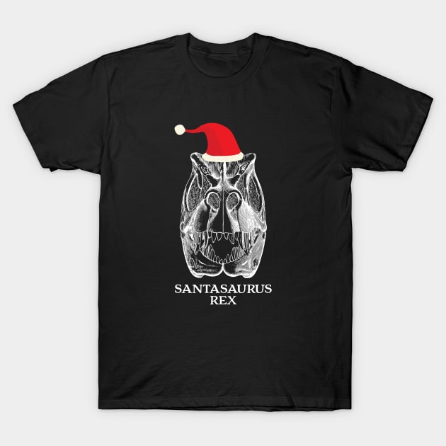 Santasaurus Rex - Funny Christmas Dinosaur Shirts & Gifts T-Shirt by teemaniac
